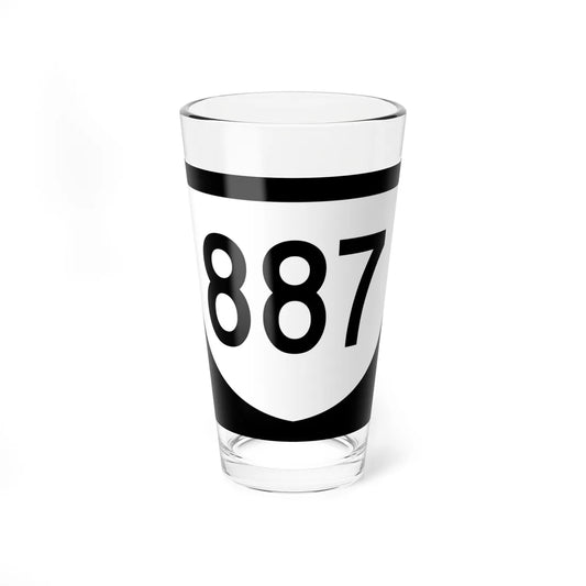 PR urban primary 887 (Puerto Rico) (Road Sign) Pint Glass 16oz 16oz - Go Mug Yourself