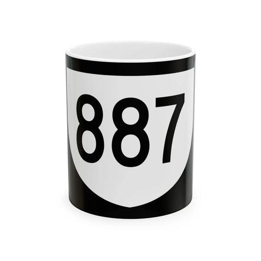 PR urban primary 887 (Puerto Rico) (Road Sign) White Coffee Mug 11oz - Go Mug Yourself