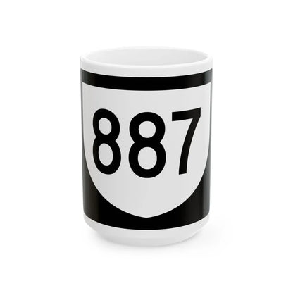 PR urban primary 887 (Puerto Rico) (Road Sign) White Coffee Mug 15oz - Go Mug Yourself