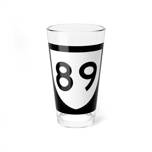 PR urban primary 89 (Puerto Rico) (Road Sign) Pint Glass 16oz 16oz - Go Mug Yourself