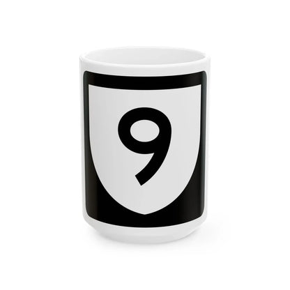 PR urban primary 9 (Puerto Rico) (Road Sign) White Coffee Mug 15oz - Go Mug Yourself