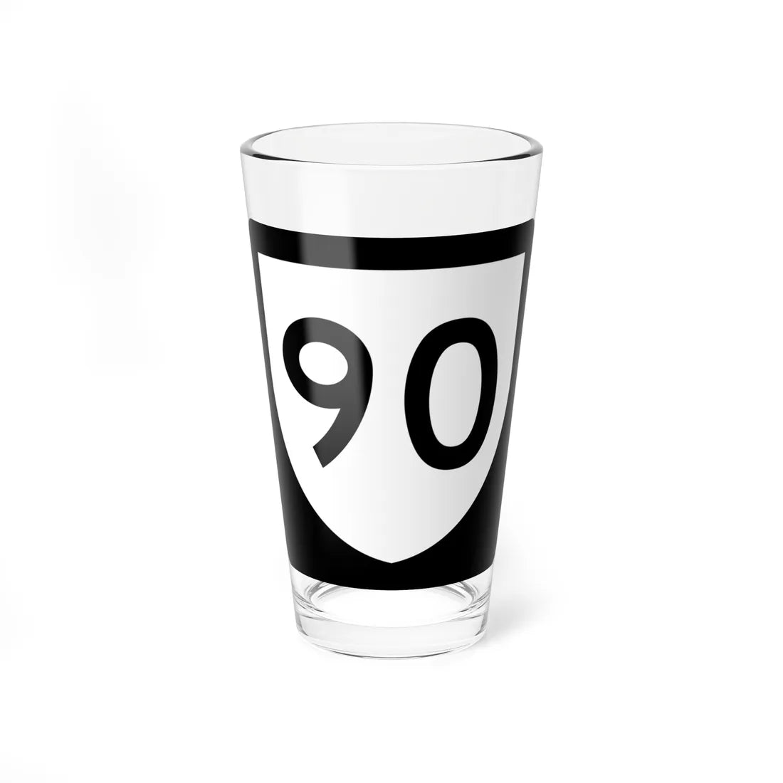 PR urban primary 90 (Puerto Rico) (Road Sign) Pint Glass 16oz 16oz - Go Mug Yourself