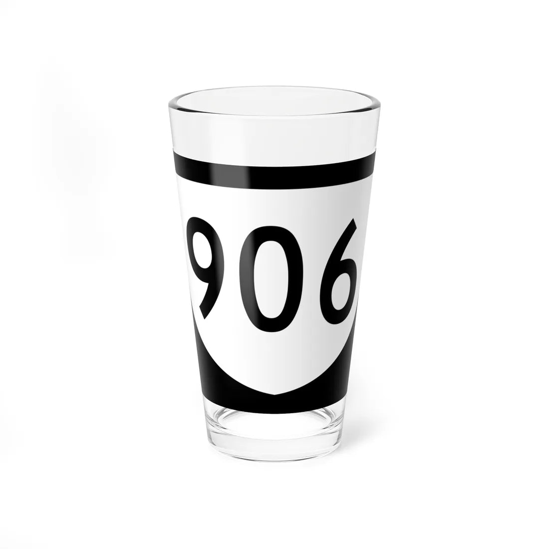 PR urban primary 906 (Puerto Rico) (Road Sign) Pint Glass 16oz 16oz - Go Mug Yourself