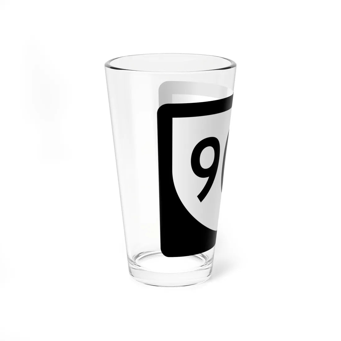 PR urban primary 906 (Puerto Rico) (Road Sign) Pint Glass 16oz - Go Mug Yourself