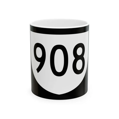 PR urban primary 908 (Puerto Rico) (Road Sign) White Coffee Mug 11oz - Go Mug Yourself