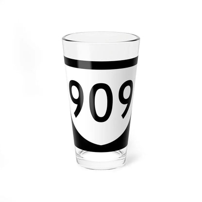 PR urban primary 909 (Puerto Rico) (Road Sign) Pint Glass 16oz - Go Mug Yourself