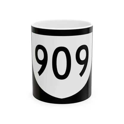 PR urban primary 909 (Puerto Rico) (Road Sign) White Coffee Mug 11oz - Go Mug Yourself