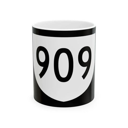 PR urban primary 909 (Puerto Rico) (Road Sign) White Coffee Mug 11oz - Go Mug Yourself