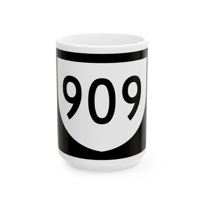 PR urban primary 909 (Puerto Rico) (Road Sign) White Coffee Mug 15oz - Go Mug Yourself