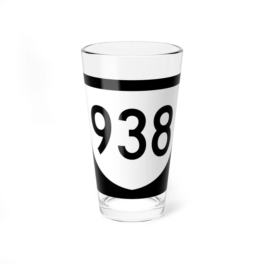 PR urban primary 938 (Puerto Rico) (Road Sign) Pint Glass 16oz 16oz - Go Mug Yourself