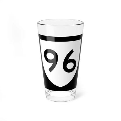 PR urban primary 96 (Puerto Rico) (Road Sign) Pint Glass 16oz 16oz - Go Mug Yourself