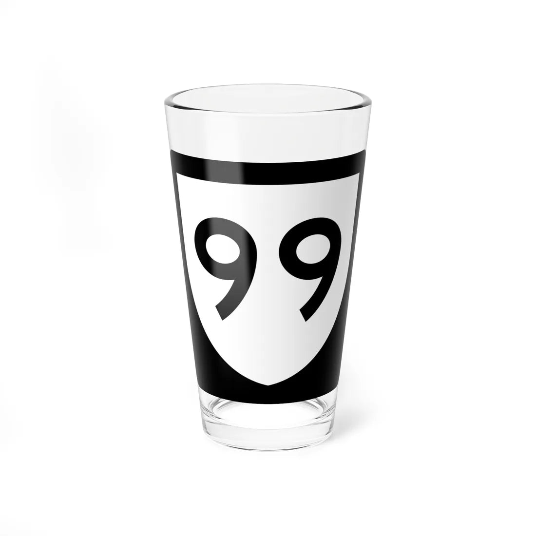 PR urban primary 99 (Puerto Rico) (Road Sign) Pint Glass 16oz 16oz - Go Mug Yourself