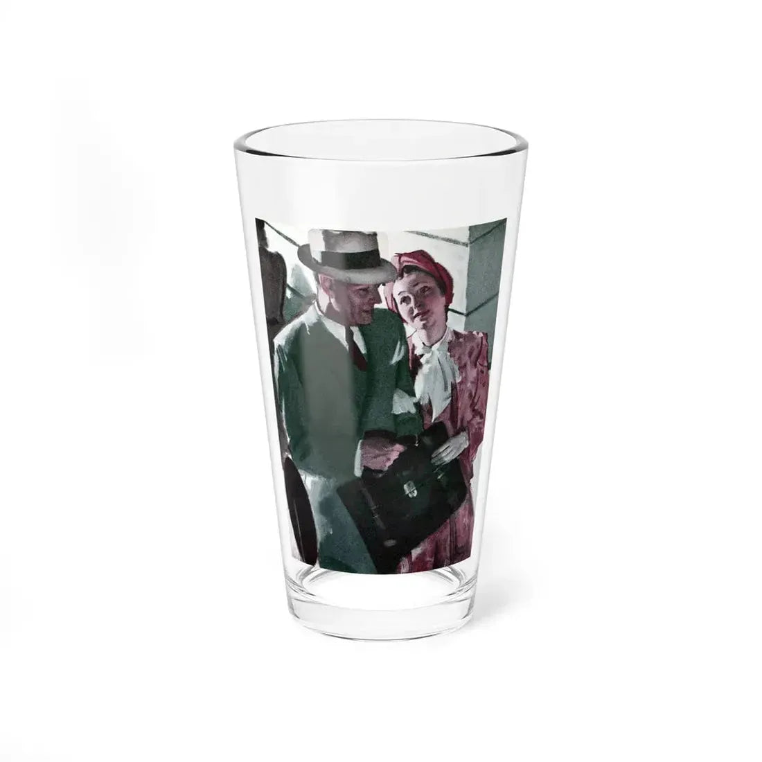 Practically Perfect (2), Good Housekeeping, March 1940 (Magazine Illustration) Pint Glass 16oz 16oz - Go Mug Yourself