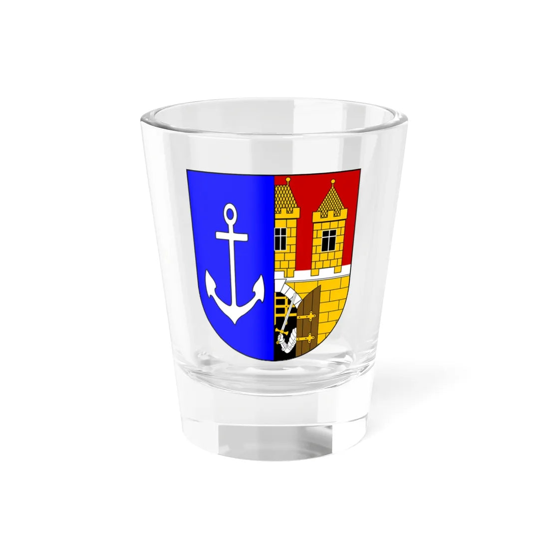 Praha-07 CoA (Czech Republic) (Coat of Arms) Shot Glass 1.5oz 1.5oz - Go Mug Yourself