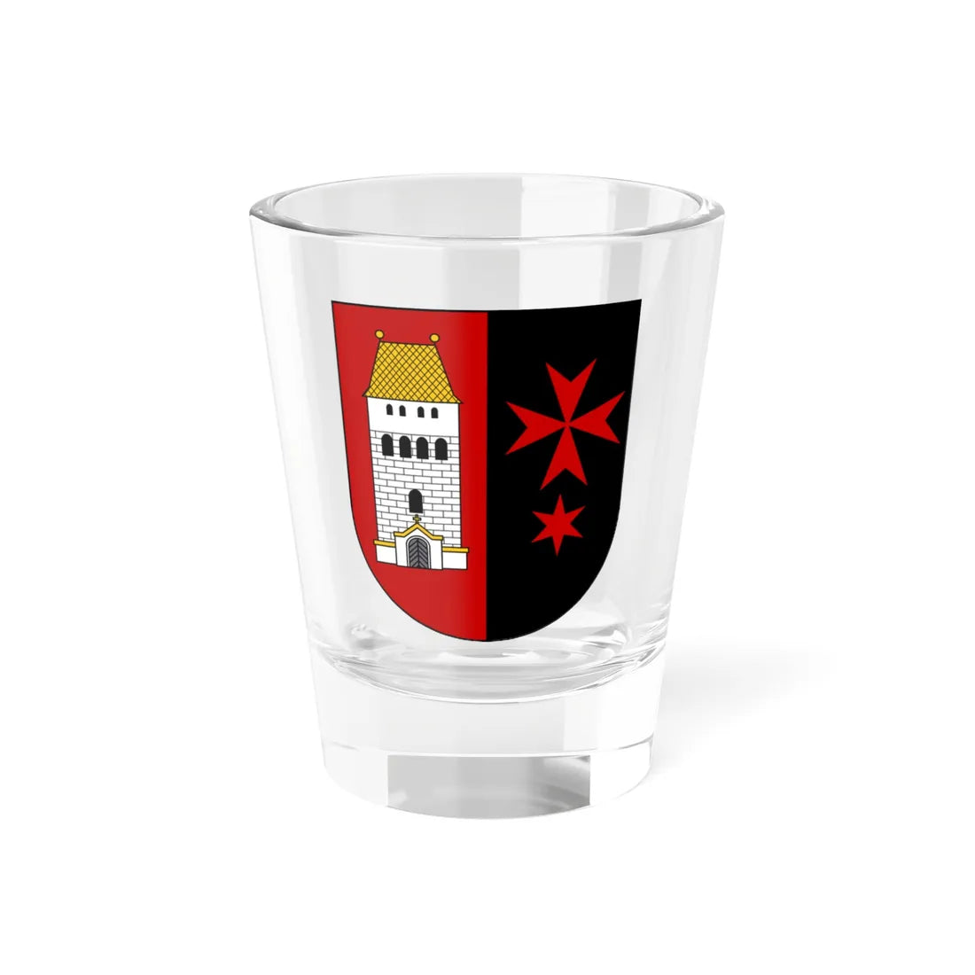 Praha-14 CoA (Czech Republic) (Coat of Arms) Shot Glass 1.5oz 1.5oz - Go Mug Yourself