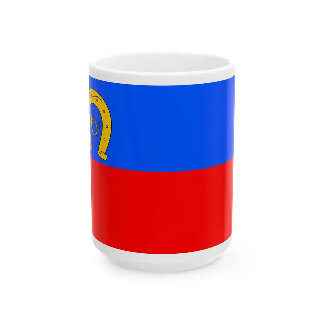 Praha-Bechovice flag (Czech Republic) White Coffee Mug 15oz - Go Mug Yourself