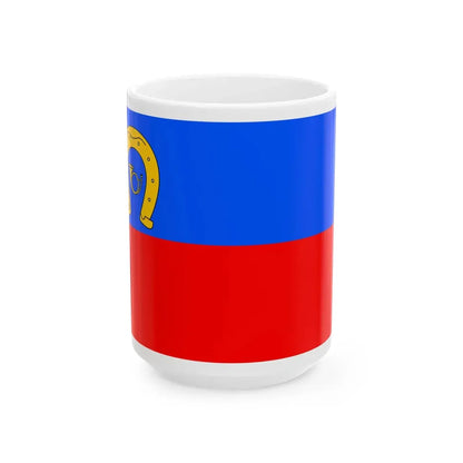 Praha-Bechovice flag (Czech Republic) White Coffee Mug 15oz - Go Mug Yourself