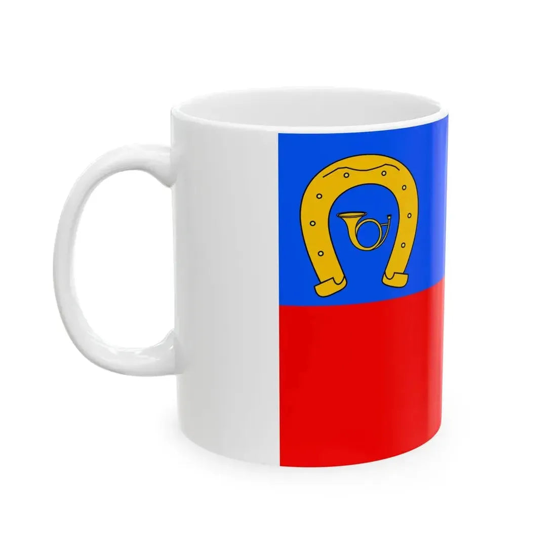 Praha-Bechovice flag (Czech Republic) White Coffee Mug - Go Mug Yourself