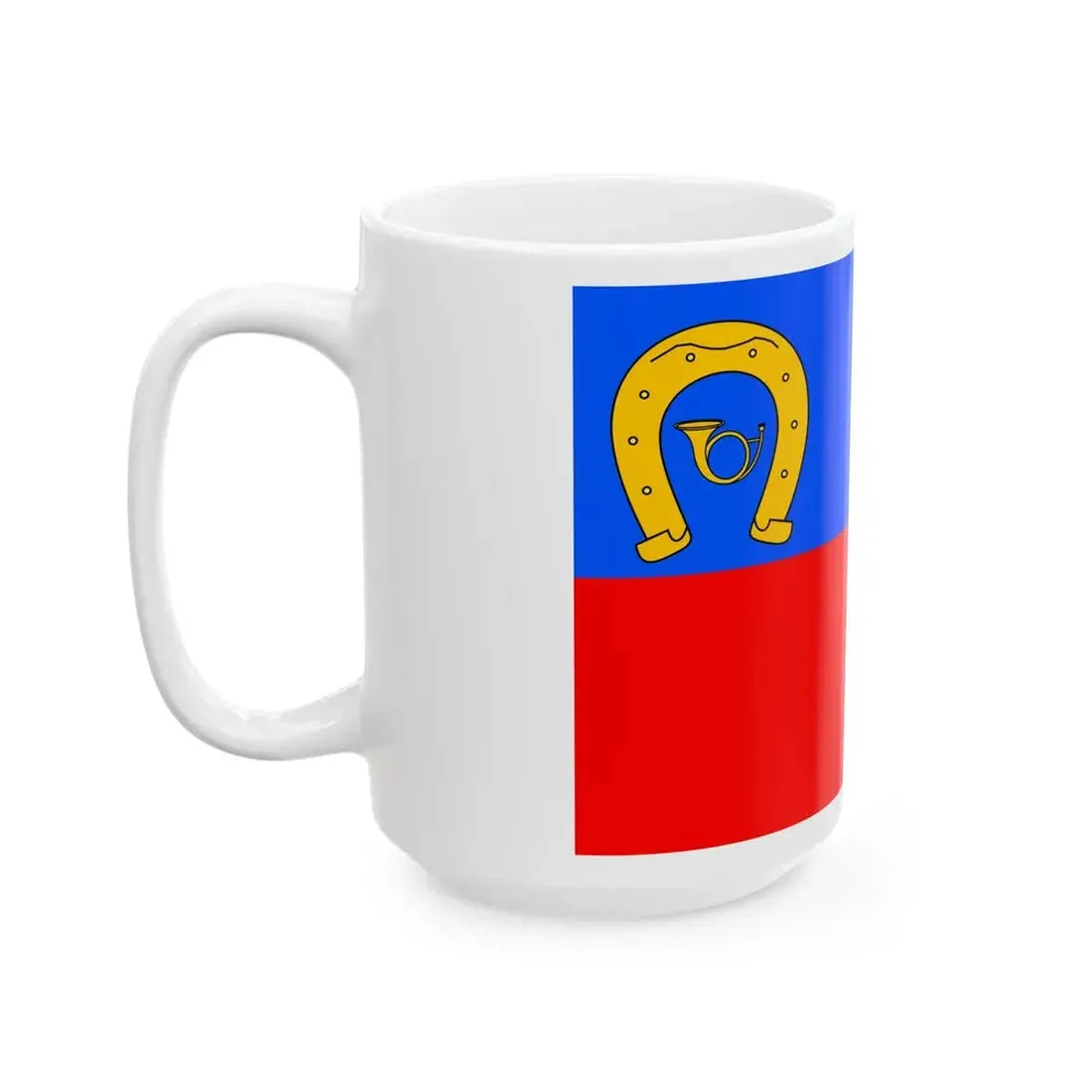 Praha-Bechovice flag (Czech Republic) White Coffee Mug - Go Mug Yourself