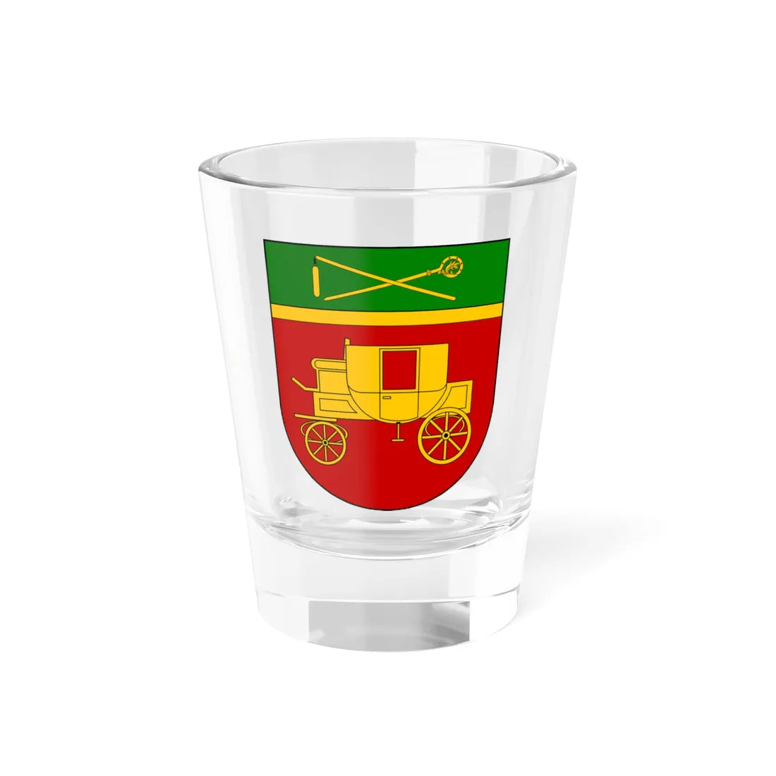 Praha-Benice CoA (Czech Republic) (Coat of Arms) Shot Glass 1.5oz 1.5oz - Go Mug Yourself