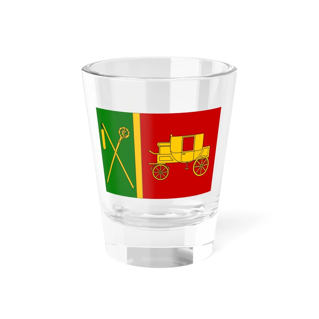 Praha-Benice flag CZ (Czech Republic) Shot Glass 1.5oz 1.5oz - Go Mug Yourself