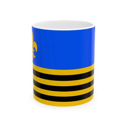 Praha-Cakovice flag (Czech Republic) White Coffee Mug 11oz - Go Mug Yourself