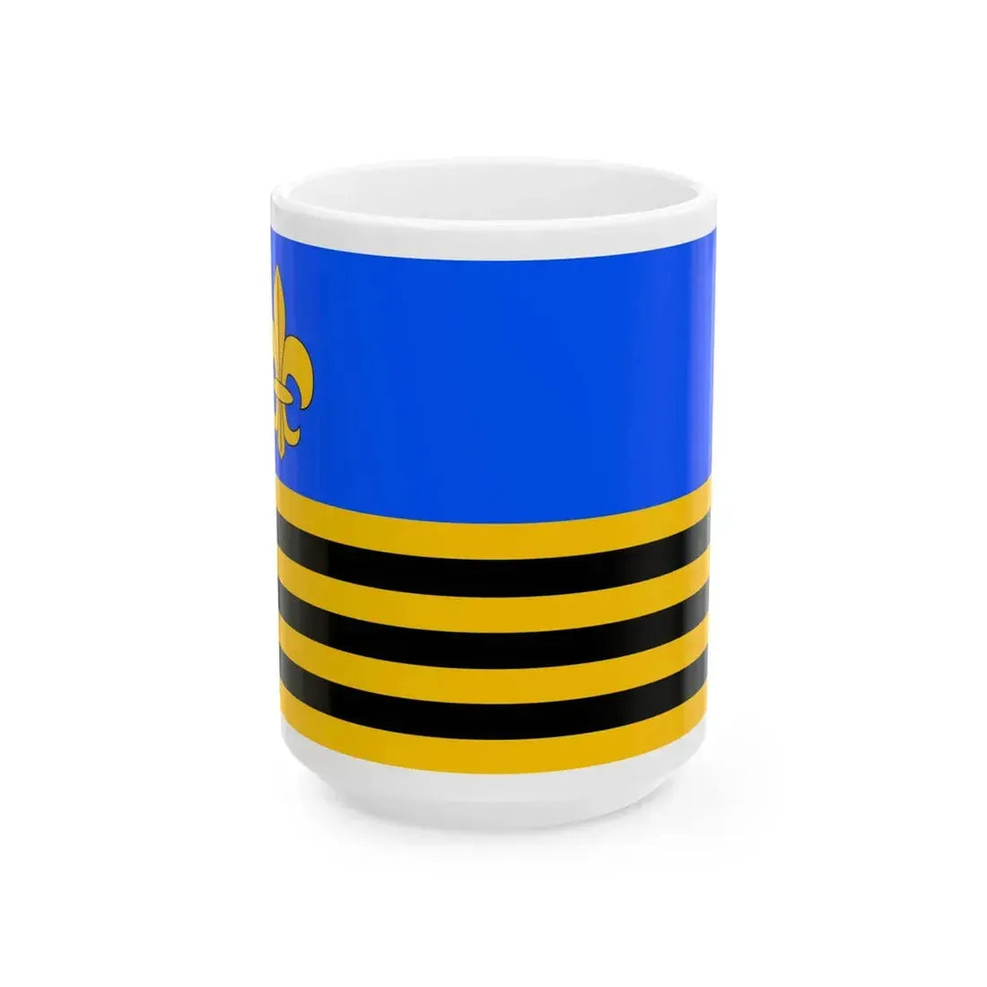 Praha-Cakovice flag (Czech Republic) White Coffee Mug 15oz - Go Mug Yourself