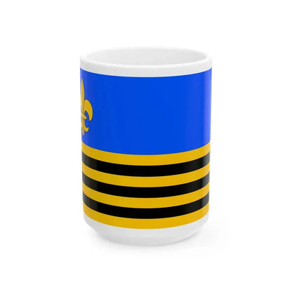 Praha-Cakovice flag (Czech Republic) White Coffee Mug 15oz - Go Mug Yourself