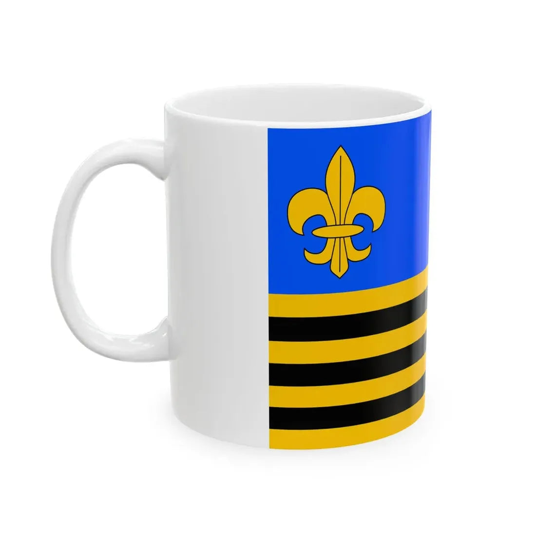 Praha-Cakovice flag (Czech Republic) White Coffee Mug - Go Mug Yourself