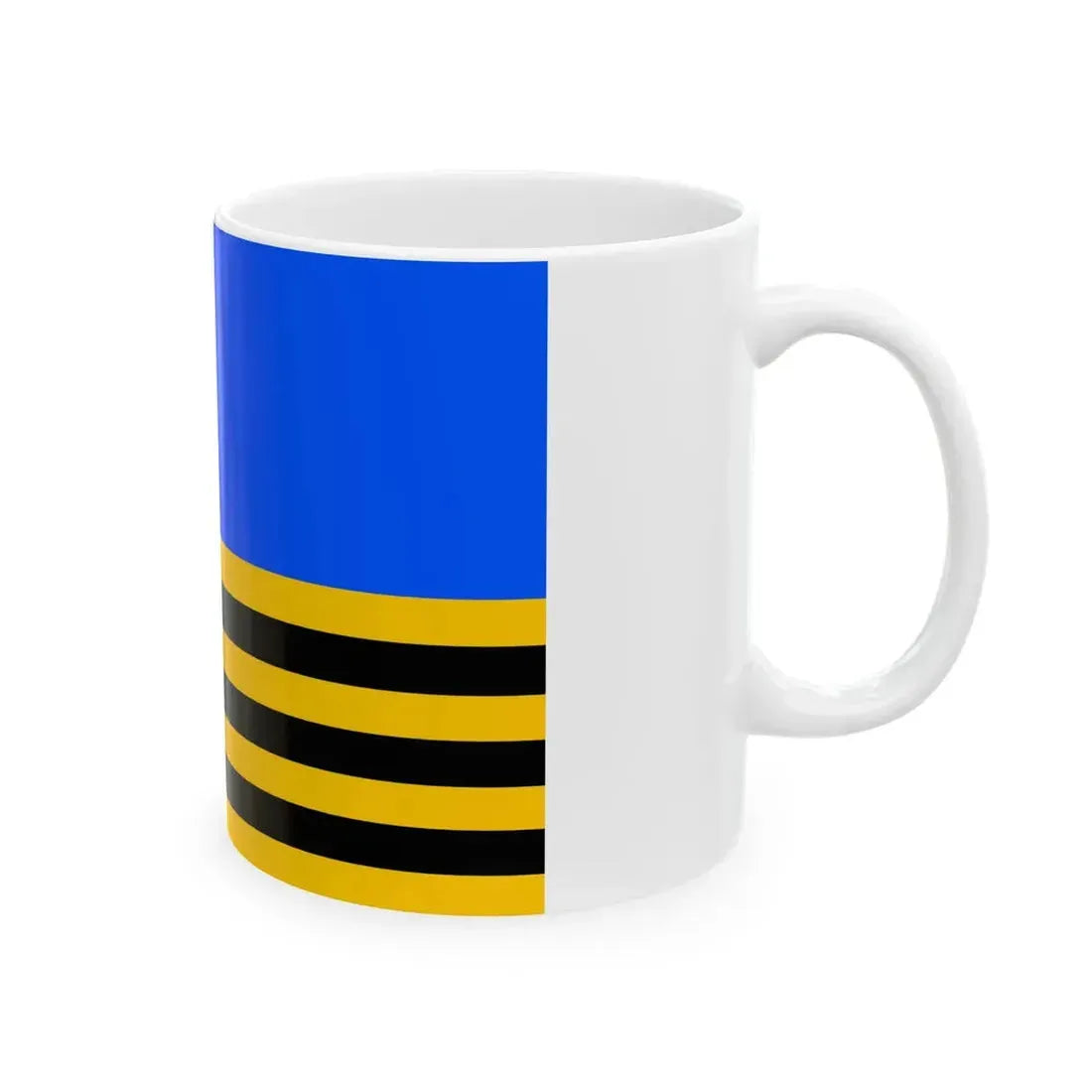 Praha-Cakovice flag (Czech Republic) White Coffee Mug - Go Mug Yourself