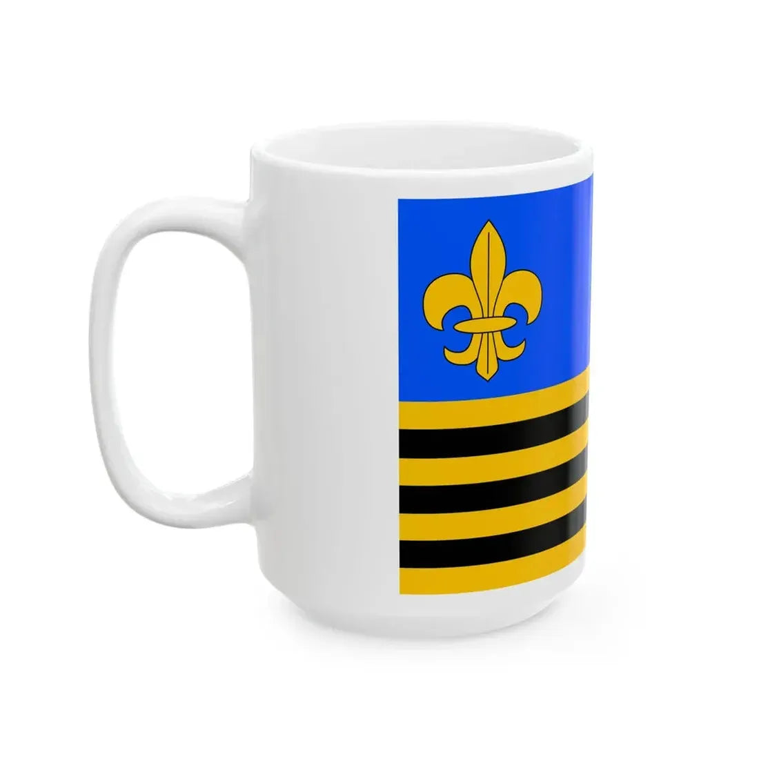 Praha-Cakovice flag (Czech Republic) White Coffee Mug - Go Mug Yourself