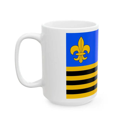 Praha-Cakovice flag (Czech Republic) White Coffee Mug - Go Mug Yourself