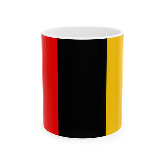 Praha-Dolni Mecholupy flag (Czech Republic) White Coffee Mug-11oz-Go Mug Yourself