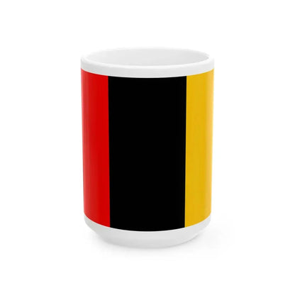 Praha-Dolni Mecholupy flag (Czech Republic) White Coffee Mug 15oz - Go Mug Yourself