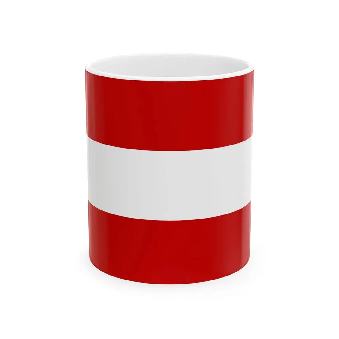 Praha-Dubec flag (Czech Republic) White Coffee Mug 11oz - Go Mug Yourself