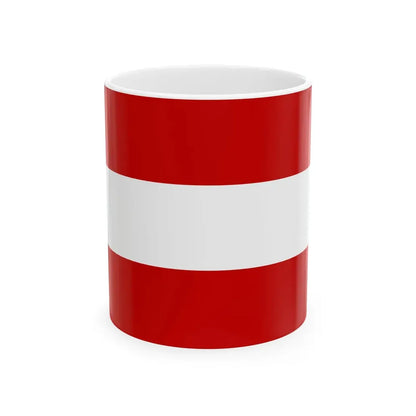 Praha-Dubec flag (Czech Republic) White Coffee Mug 11oz - Go Mug Yourself