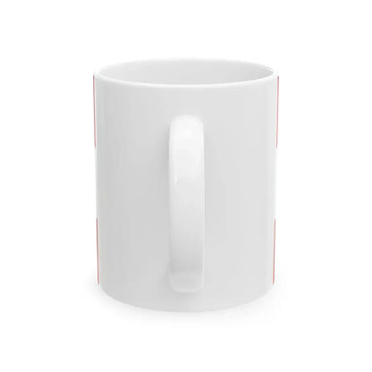 Praha-Dubec flag (Czech Republic) White Coffee Mug - Go Mug Yourself