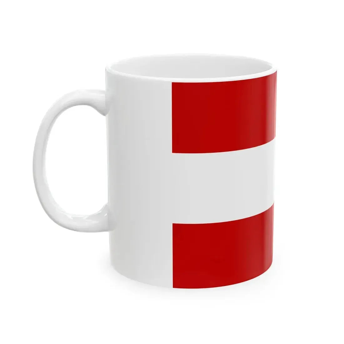Praha-Dubec flag (Czech Republic) White Coffee Mug - Go Mug Yourself