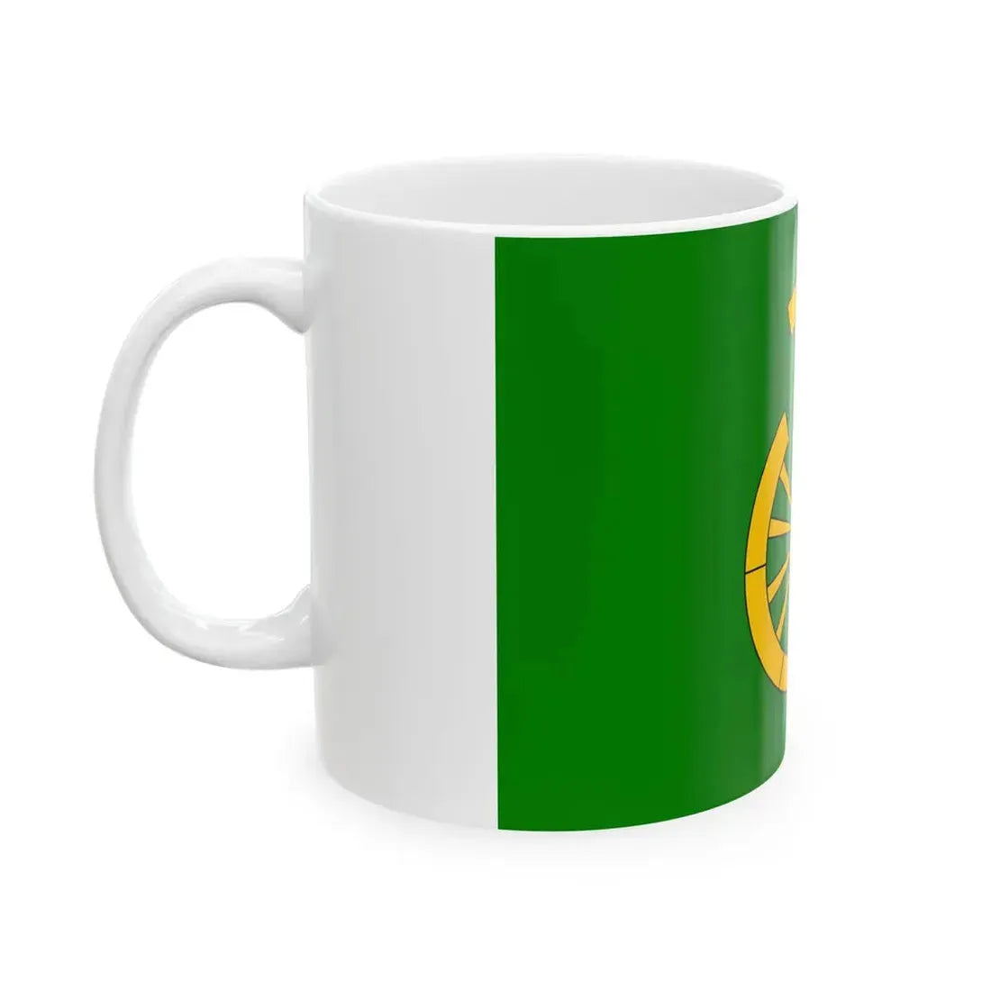 Praha-Kolodeje flag (Czech Republic) White Coffee Mug - Go Mug Yourself