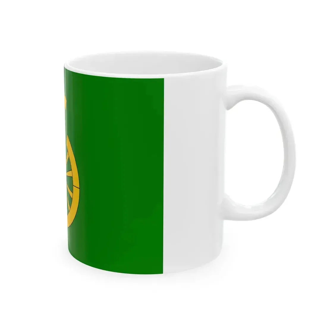 Praha-Kolodeje flag (Czech Republic) White Coffee Mug - Go Mug Yourself
