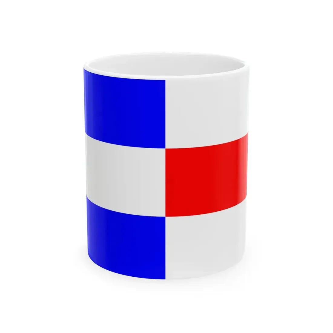 Praha-Kolovraty flag (Czech Republic) White Coffee Mug 11oz - Go Mug Yourself