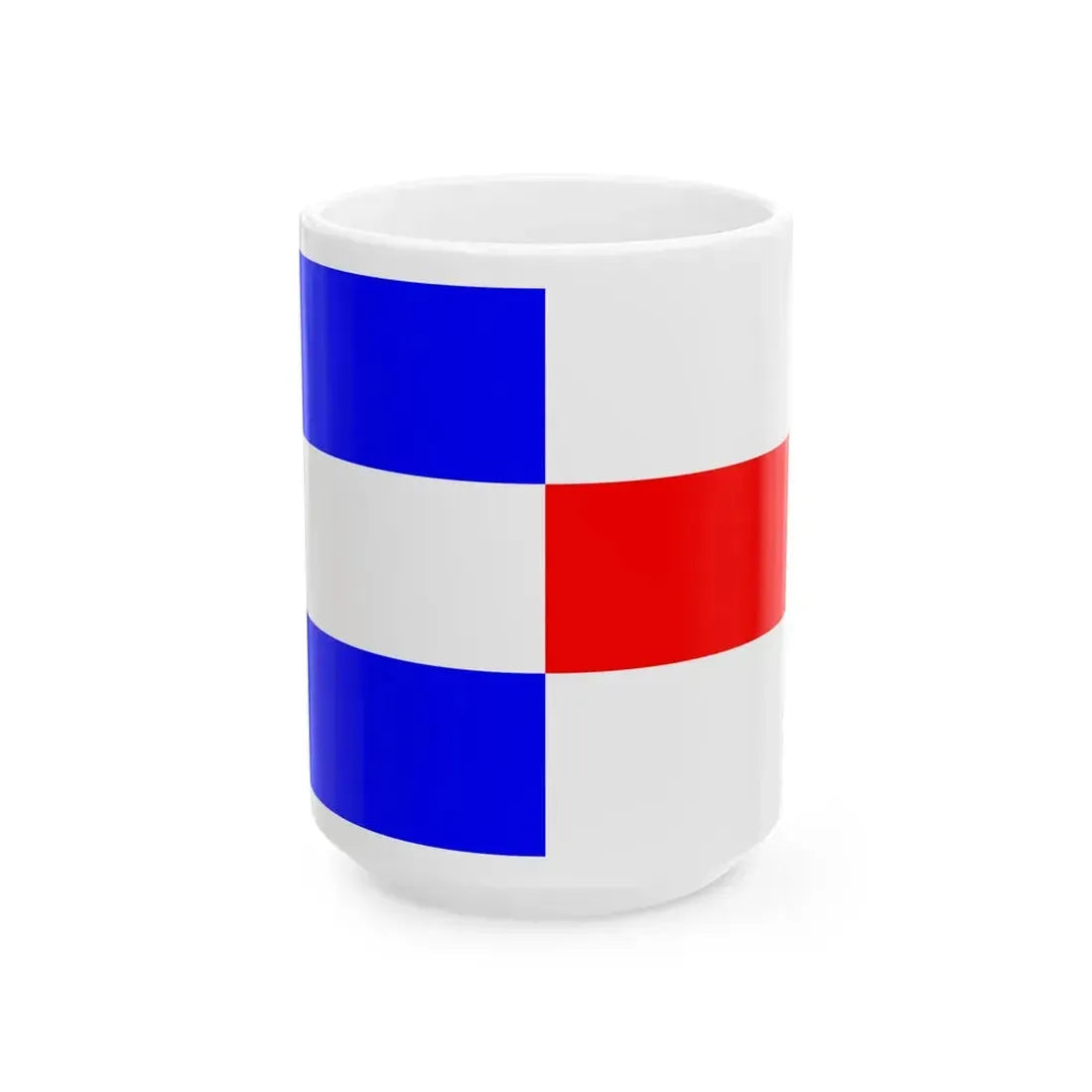 Praha-Kolovraty flag (Czech Republic) White Coffee Mug 15oz - Go Mug Yourself