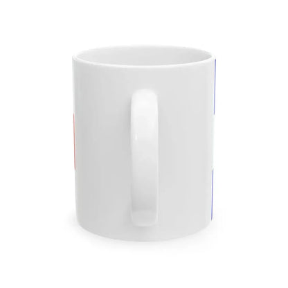 Praha-Kolovraty flag (Czech Republic) White Coffee Mug - Go Mug Yourself
