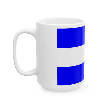 Praha-Kolovraty flag (Czech Republic) White Coffee Mug - Go Mug Yourself