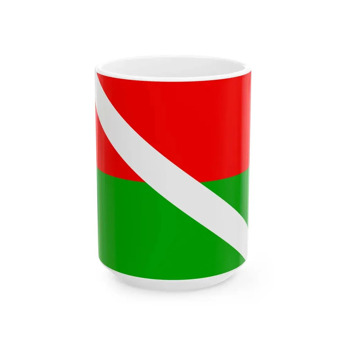 Praha-Kralovice flag (Czech Republic) White Coffee Mug 15oz - Go Mug Yourself