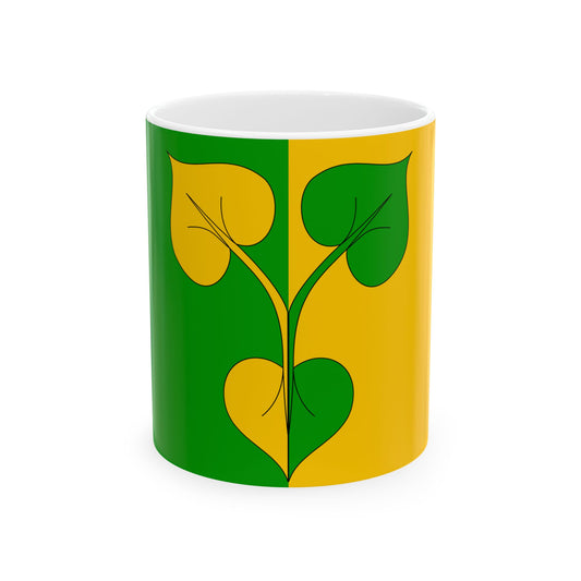 Praha-Kreslice flag (Czech Republic) White Coffee Mug-11oz-Go Mug Yourself