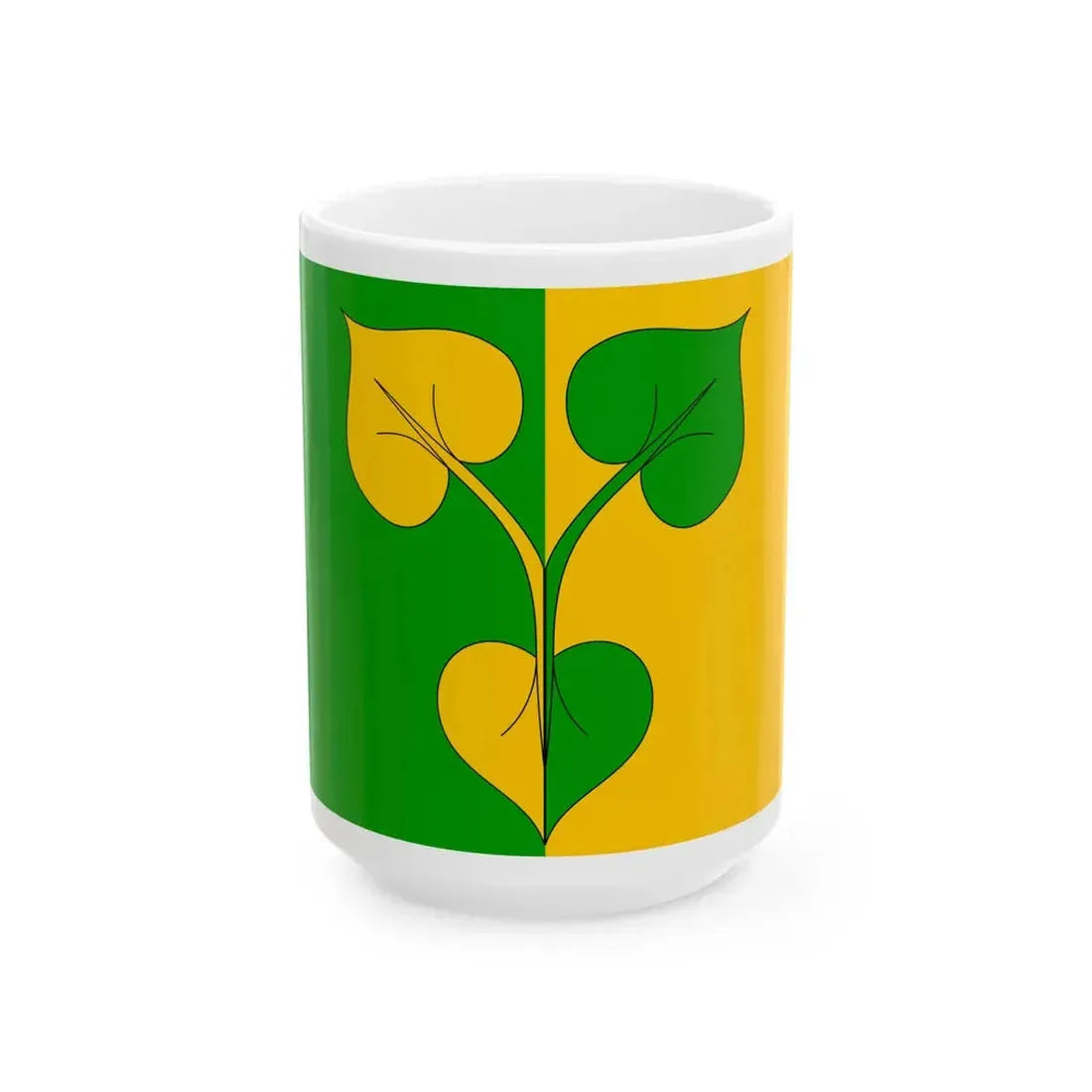 Praha-Kreslice flag (Czech Republic) White Coffee Mug 15oz - Go Mug Yourself