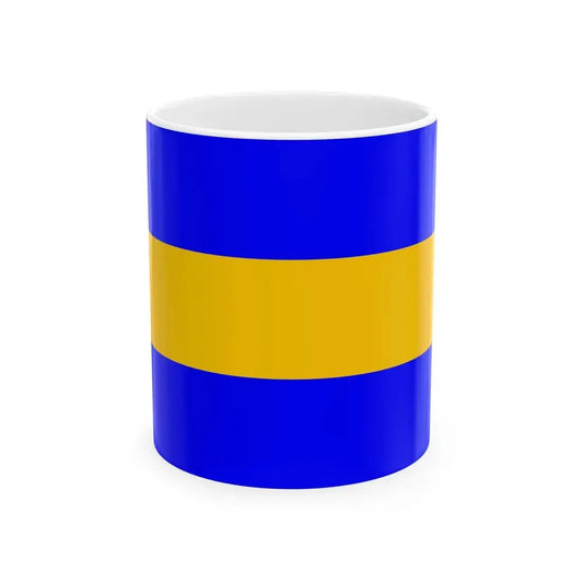Praha-Kunratice flag (Czech Republic) White Coffee Mug 11oz - Go Mug Yourself