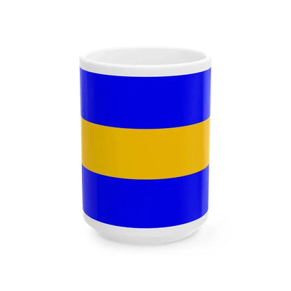 Praha-Kunratice flag (Czech Republic) White Coffee Mug 15oz - Go Mug Yourself