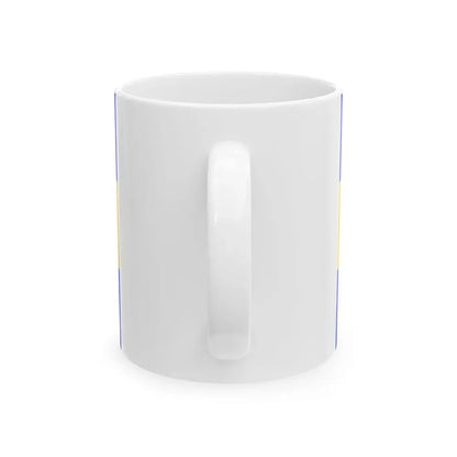 Praha-Kunratice flag (Czech Republic) White Coffee Mug - Go Mug Yourself